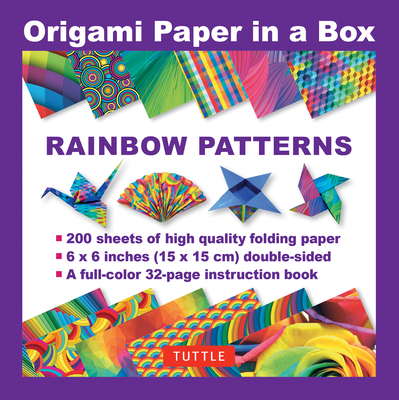 Origami Paper in a Box - Rainbow Patterns