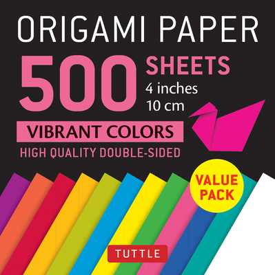 Origami Paper 500 sheets Vibrant Colors 4 (10 cm)