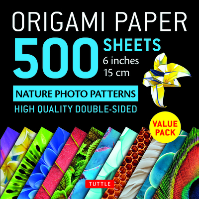 Origami Paper 500 sheets Nature Photo Patterns 6" (15 cm)