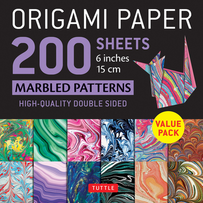 Origami Paper 200 sheets Marbled Patterns 6" (15 cm)