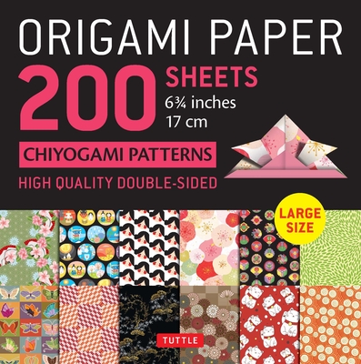 Origami Paper 200 sheets Chiyogami Patterns 6 3/4" (17cm)