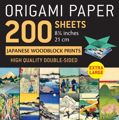 Origami Paper 200 sheets Japanese Woodblock Prints 8 1/4"