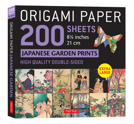 Origami Paper 200 sheets Japanese Garden Prints 8 1/4" 21cm