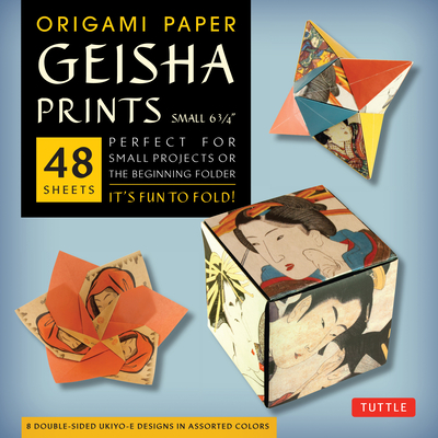 Origami Paper Geisha Prints 48 Sheets 6 3/4" (17 cm)