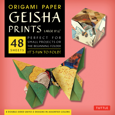 Origami Paper Geisha Prints 48 Sheets X-Large 8 1/4" (21 cm)