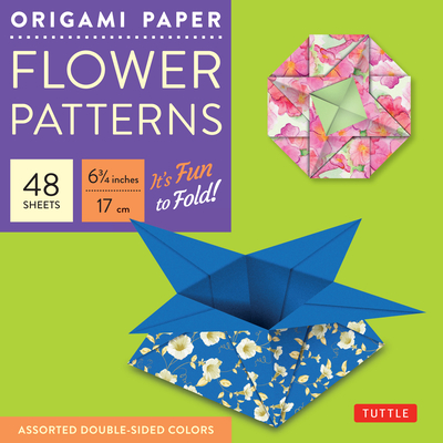 Origami Paper 6 3/4" (17 cm) Flower Patterns 48 Sheets