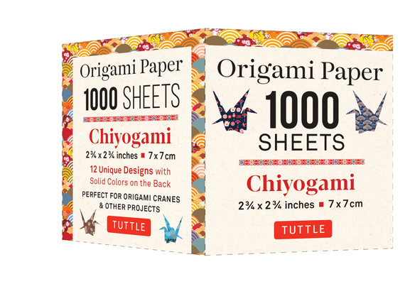 Origami Paper Chiyogami 1,000 sheets 2 3/4 in (7 cm)