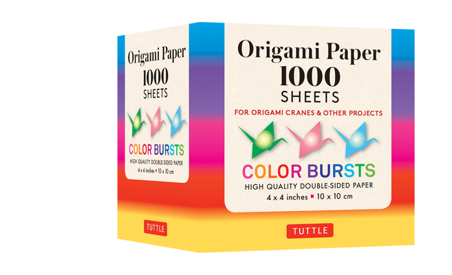 Origami Paper Color Bursts 1,000 sheets 4" (10 cm)