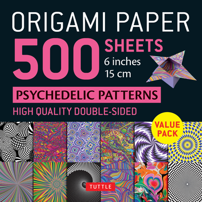 Origami Paper 500 sheets Psychedelic Patterns 6" (15 cm)