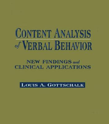 Content Analysis of Verbal Behavior