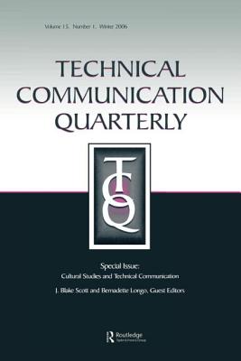 Cultural Studies And Technical Communication Tcq V15#1