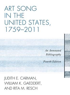 Art Song in the United States, 1759-2011