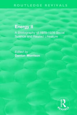 Routledge Revivals: Energy II (1977)