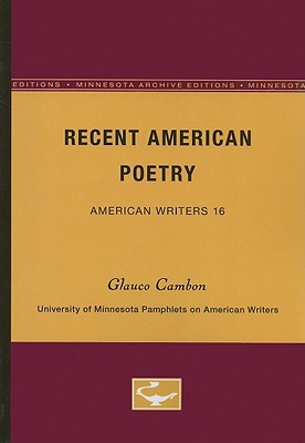 Recent American Poetry - American Writers 16