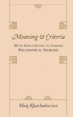 Meaning and Criteria