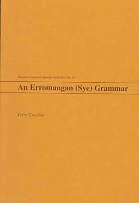 An Erromangan (Sye) Grammar