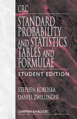 CRC Standard Probability and Statistics Tables and Formulae, Student Edition