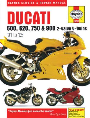 Ducati 600, 620, 750 & 900 2-valve V-Twins (91 - 05) Haynes Repair Manual