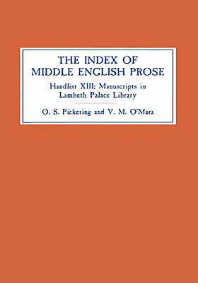 The Index of Middle English Prose