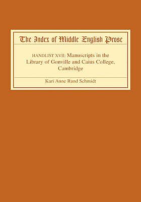 The Index of Middle English Prose