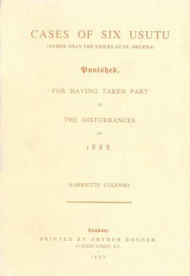 Cases of Six Usutu Punished for Having Taken Part in the Disturbances of 1888 Book 9