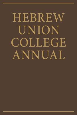 Hebrew Union College Annual