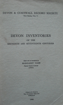 Devon Inventories of the 16th & 17th Centuries