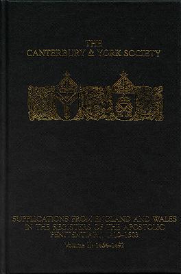 Supplications from England and Wales in the Registers of the Apostolic Penitentiary, 1410-1503