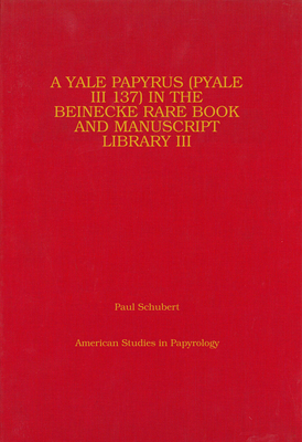 A Yale Papyrus (PYale III 137) in the Beinecke Rare Book and Manuscript Library III