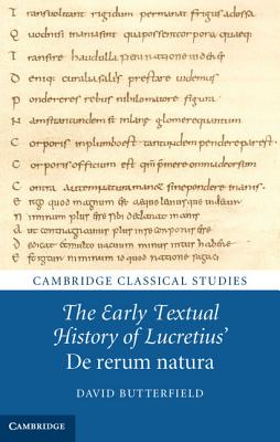 The Early Textual History of Lucretius' De rerum natura