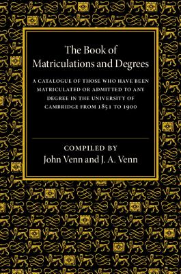 The Book of Matriculations and Degrees