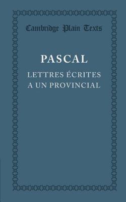 Lettres ecrites a un provincial