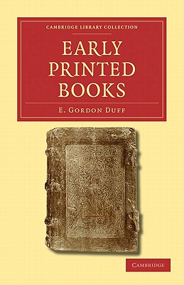 Early Printed Books