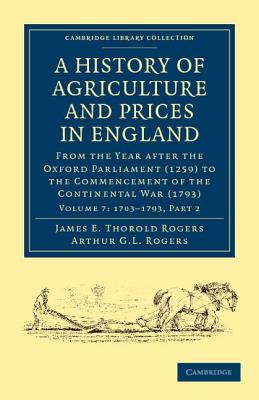 A History of Agriculture and Prices in England