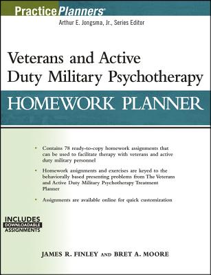 Veterans and Active Duty Military Psychotherapy Homework Planner, (with Download)