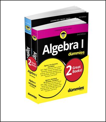 Algebra I For Dummies Book + Workbook Bundle