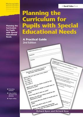 Planning the Curriculum for Pupils with Special Educational Needs