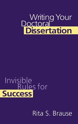 Writing Your Doctoral Dissertation