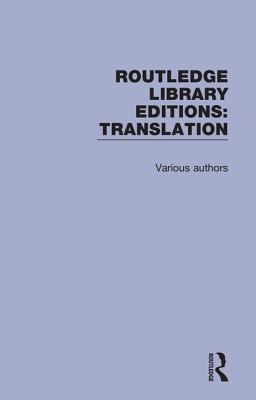 Routledge Library Editions: Translation