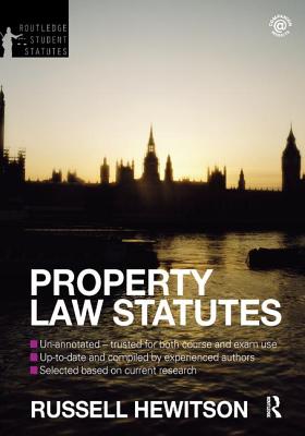 Property Law Statutes 2012-2013