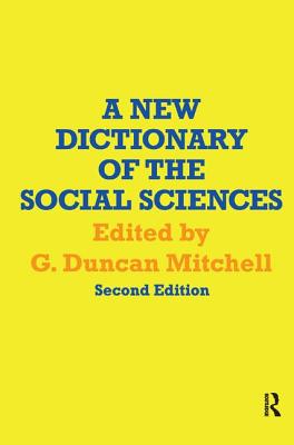 A New Dictionary of the Social Sciences