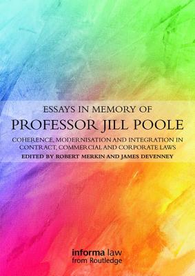 Essays in Memory of Professor Jill Poole