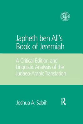 Japheth ben Ali's Book of Jeremiah