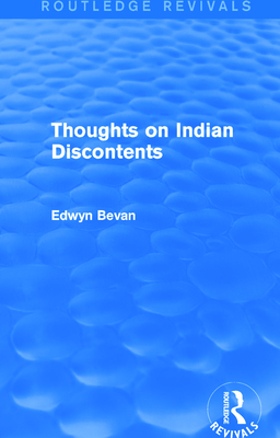 Thoughts on Indian Discontents (Routledge Revivals)