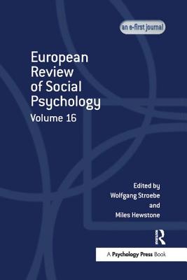 European Review of Social Psychology: Volume 16