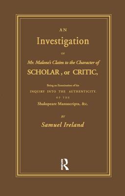 Investigation into Mr. Malone's Claim to Charter of Scholar