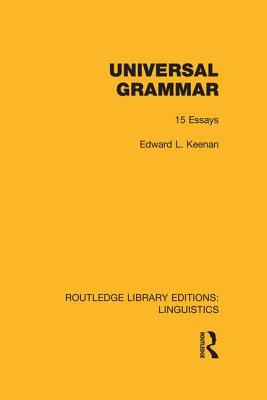 Universal Grammar (RLE Linguistics A: General Linguistics)