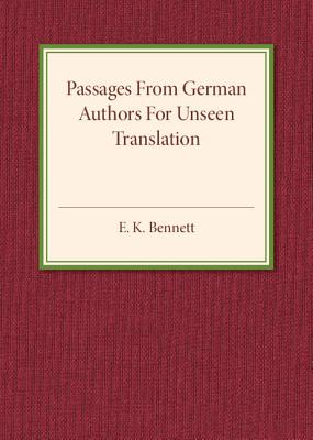 Passages from German Authors for Unseen Translation