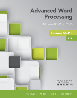 Advanced Word Processing Lessons 56-110