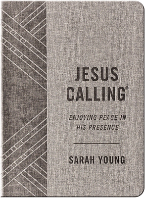 Jesus Calling, Textured Gray Leathersoft, with Full Scriptures